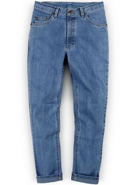 Picasso Blue Stretch Jeans - Light Blue