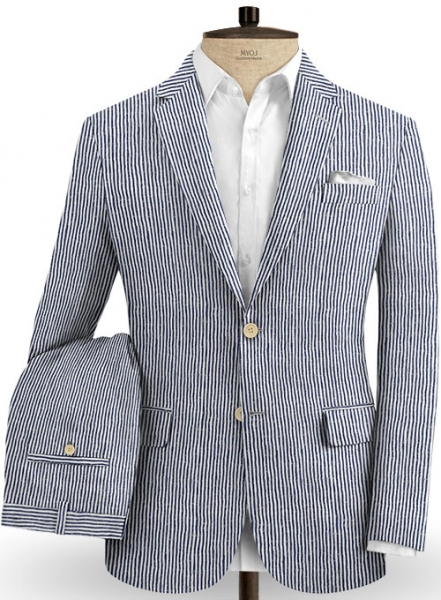 Caccioppoli Seersucker Binolo Suit