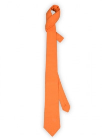 Linen Tie - Pure Neon Orange