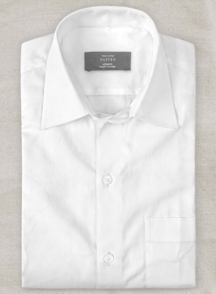 Italian Cotton White Shirt - Full Sleeves