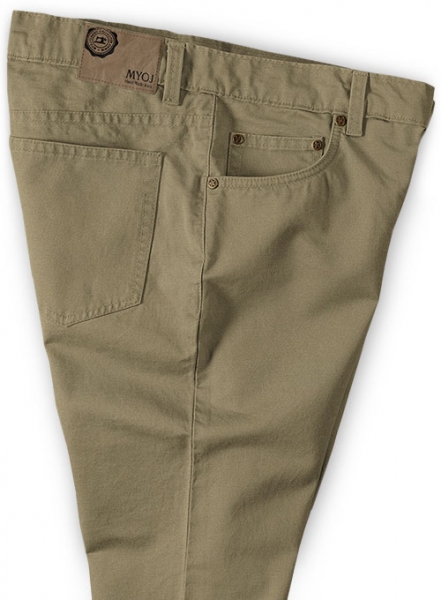 Hunter Khaki Peach Finish Chino Jeans