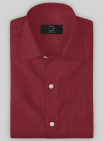 Giza Maroon Cotton Shirt- Full Sleeves