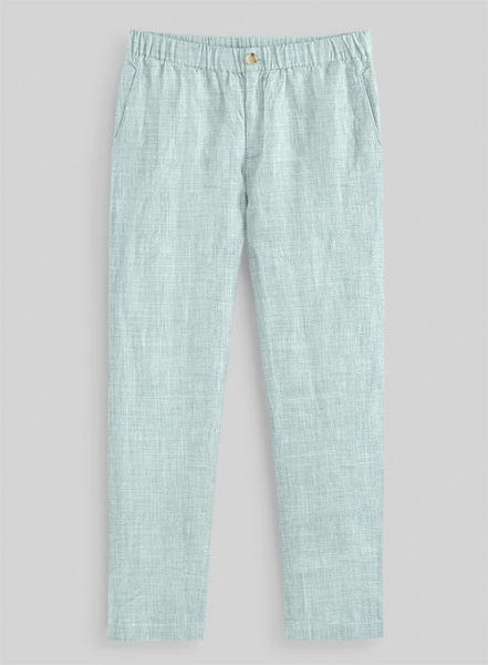 Easy Pants Italian Linen Mint Green