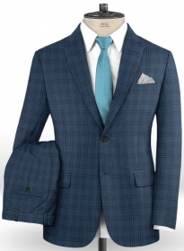 Napolean Tin Blue Wool Suit