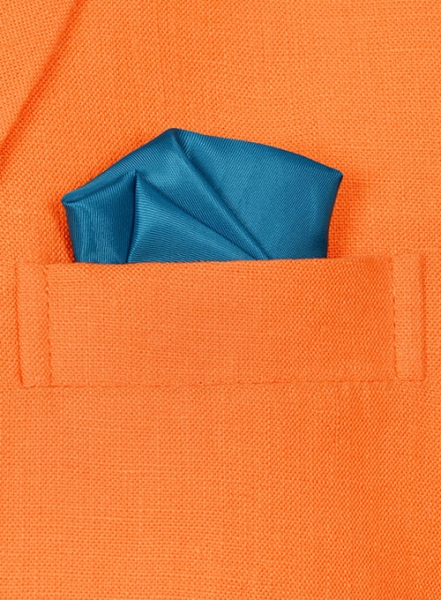 Pure Neon Orange Linen Sailing Blazer