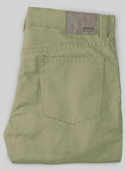 Stretch Summer Army Green Chino Jeans