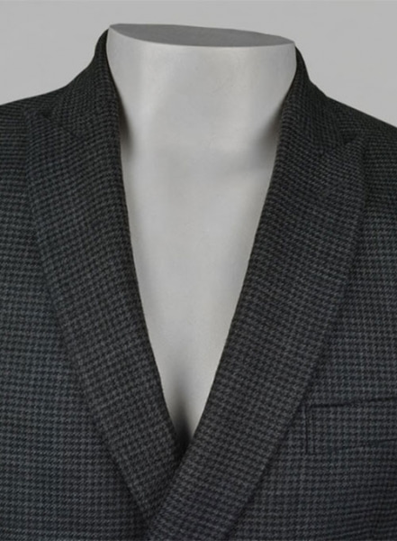 Tweedy Black Houndstooth Wool Jacket