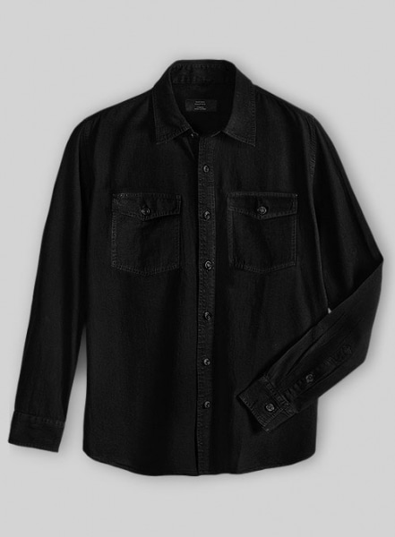 Black Denim Shirt - 7oz