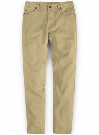 Light Khaki Twill Stretch Chino Jeans