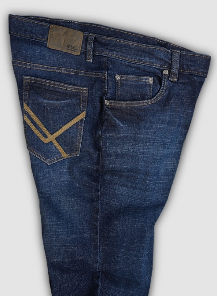 Texas Blue Stretch Indigo Wash Whisker Jeans Premium Wash