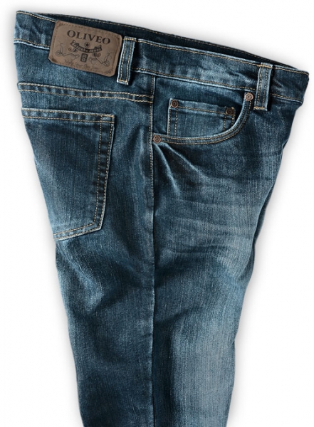 Varro Blue Indigo Wash Whisker Jeans
