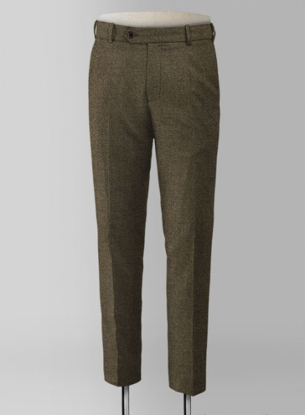 Light Weight Rust Brown Tweed Pants