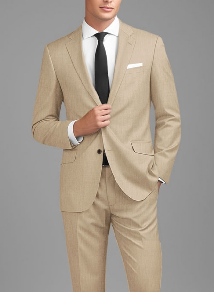 Scabal Beige Wool Suit