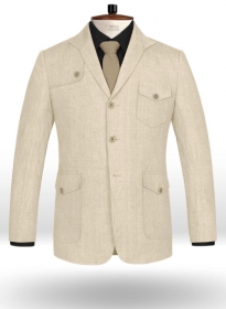 Italian Casa Beige Hunter Style Jacket