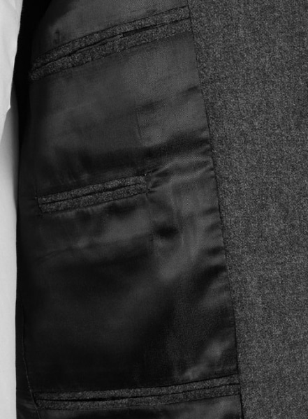 Charcoal Flannel Wool Suit - Special Offer