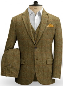 Harris Tweed Country Brown Check Suit