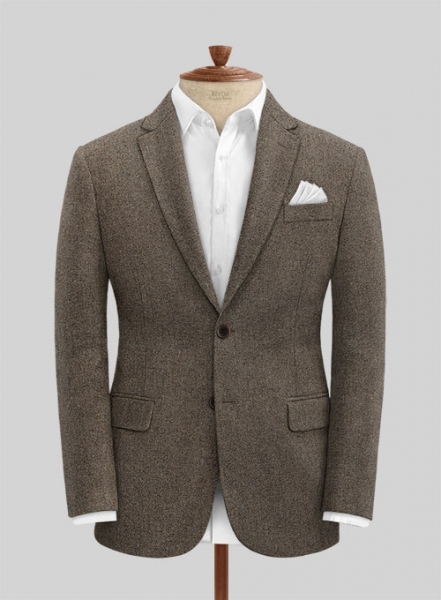 Dapper Brown Tweed Suit