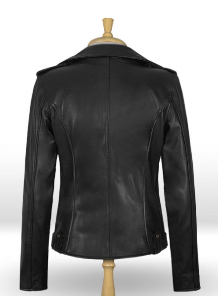 Thick Black Brie Larson Captain Marvel Leather Jacket