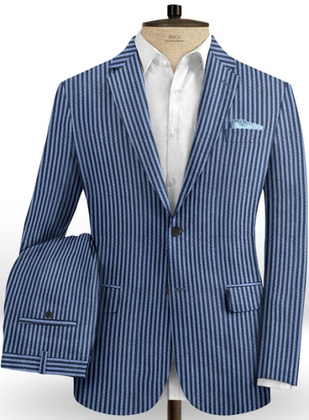 Caccioppoli Seersucker Xina Suit