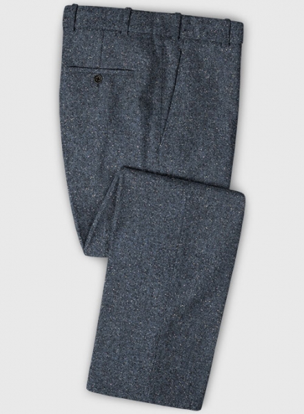 Arc Blue Herringbone Flecks Donegal Tweed Suit