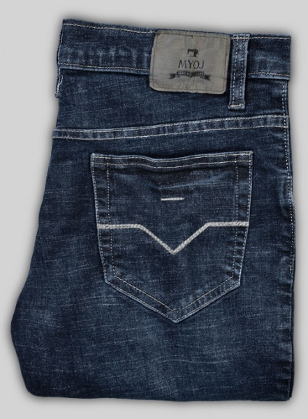 Marlin Blue Stretch Indigo Wash Whisker Jeans - Look #524