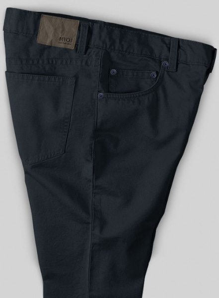 Dark Blue Cotton Power Stretch Chino Jeans