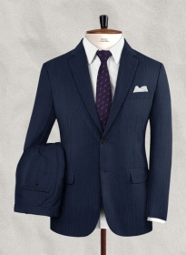 Reda Cierno Blue Wool Suit