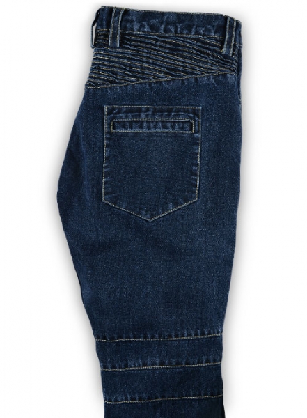 Indigo Blue Biker Jeans #111