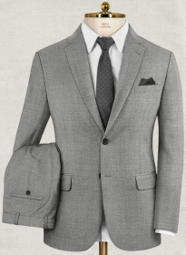 Stretch Mid Gray Wool Suit