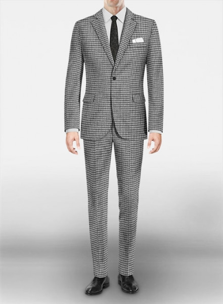 Houndstooth Wool Suit