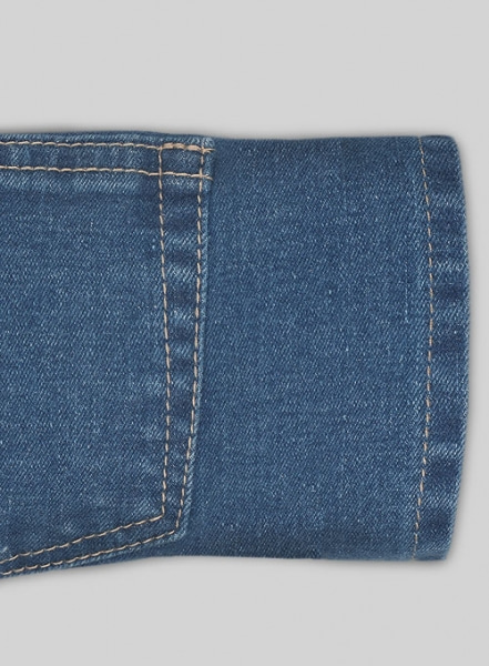 Gale Blue Stone Wash Stretch Jeans