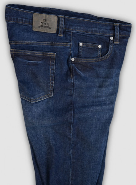 Alpha Blue Stretch Indigo Wash Whisker Jeans