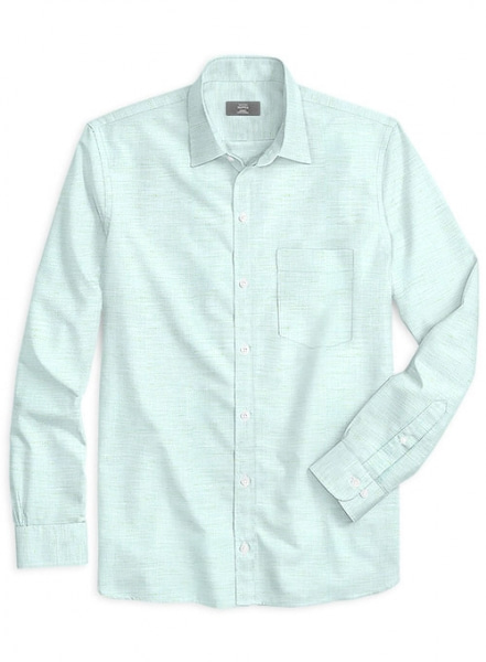 Italian Cotton Blue Green Shirt