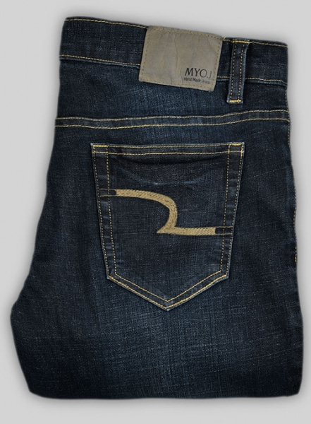 Chicago Blue Stretch Indigo Wash Whisker Jeans - Look #560