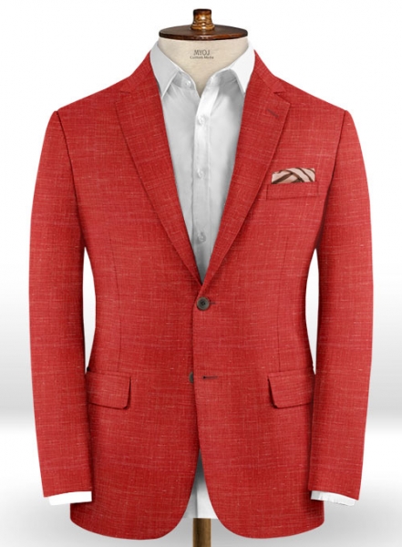 Mystic Red Wool Suit