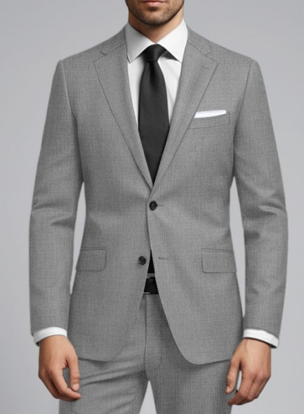 Reda Worsted Mid Gray Pure Wool Suit