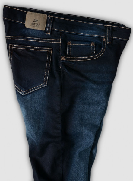 Foster Blue Stretch Hard Wash Whisker Jeans