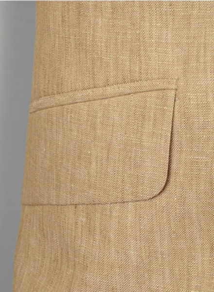 Italain Casa Beige Linen Jacket