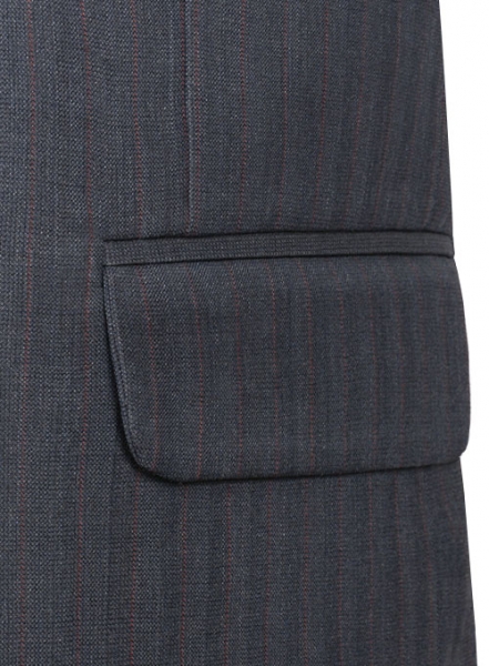 Napolean Roman Blue Stripes Wool Suit