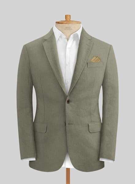 Sage Green Pure Linen Suit