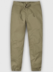 Lounge Style Summer Weight Stone Khaki Chinos