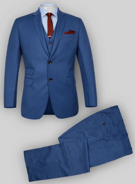 Power Blue Wool Suit