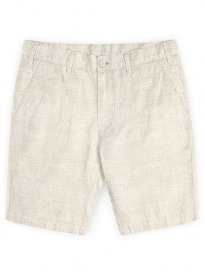 Safari Natural Cotton Linen Shorts