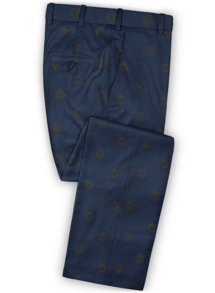 Lion Navy Wool Tuxedo Suit