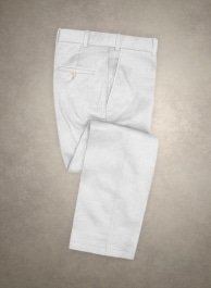 Caccioppoli Canvas White Cotton Pants