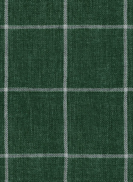 Solbiati Green Windowpane Linen Jacket