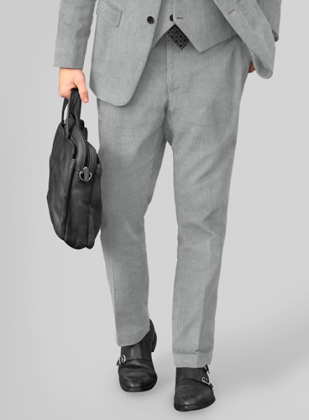Dobell Grey Tonic Suit Pants | Dobell
