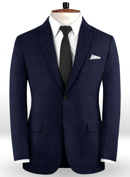 Napolean Charles Blue Wool Suit