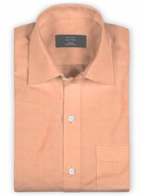 Giza Summer Orange Cotton Shirt- Full Sleeves