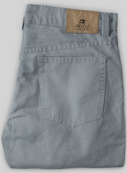 Slate Blue Stretch Chino Jeans